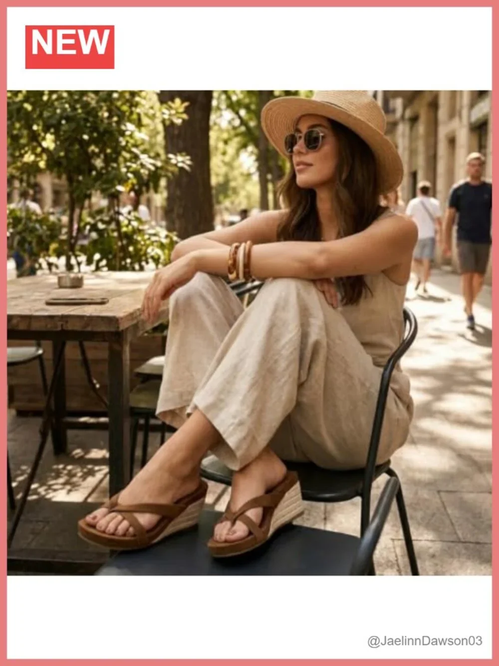 Wedge Espadrille Sandals Thong Cross Strap Slip-On Platform Flip Flops